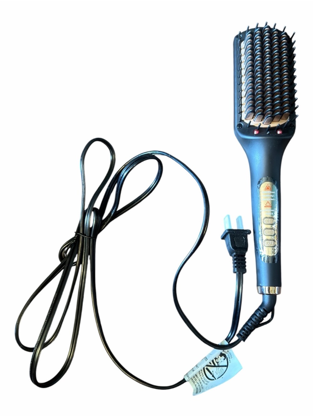 New Unused Nicebay Hair Straightener Brush Negative Ion Hair Straightening Brush